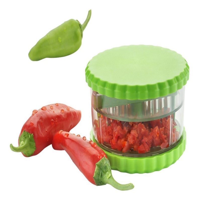 YADNESH Multi Crusher Garlic Press Peeler Crusher Masher Twist Kitchen Useful Tool Garlic Presses Garlic Grinder Twister Use Masher Multi-Usage Transparent Unbreakable Plastic - Image 1